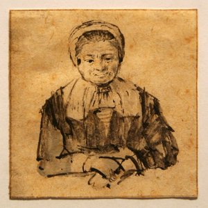 Vecchia donna con le mani giunte da Rembrandt van Rijn